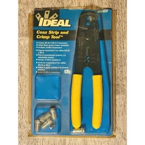 Vintage Ideal Coax Strip and Crimp Tool 30-433F Wire Stripper